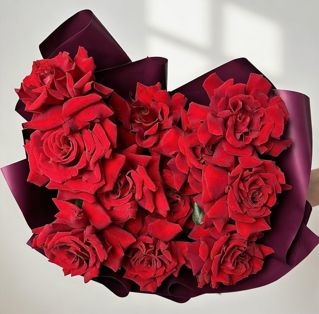 11 French Bordeaux Roses - TAVÉINE AE