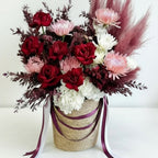 Burgundy Blush Flower Basket - TAVÉINE AE