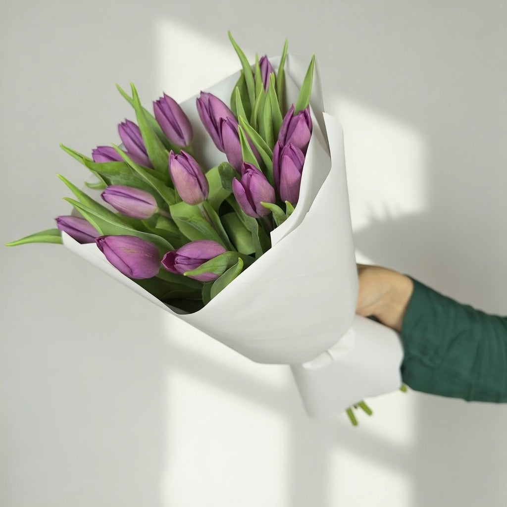 Purple Charm - 15 Tulips - TAVÉINE AE