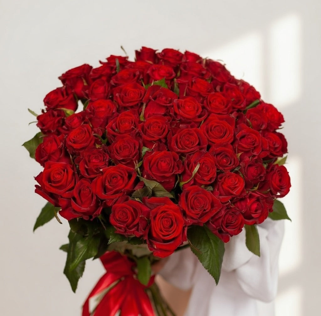 Scarlet Grand Gesture - 51 Ecuador Roses - TAVÉINE AE